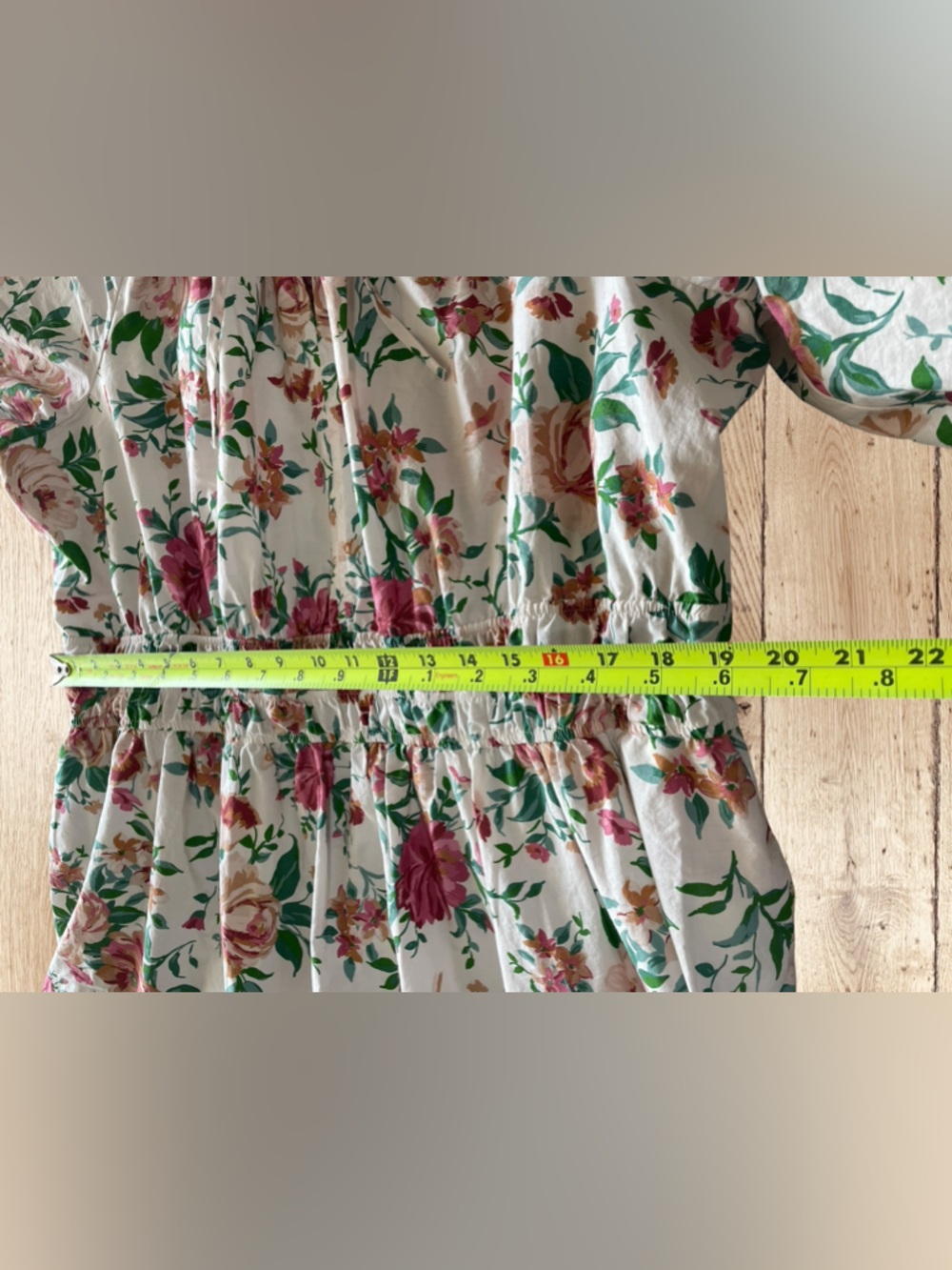 Anthropologie Floral Somerset Maxi Dress in Ivory and Pink 2X - Picture 11 of 11